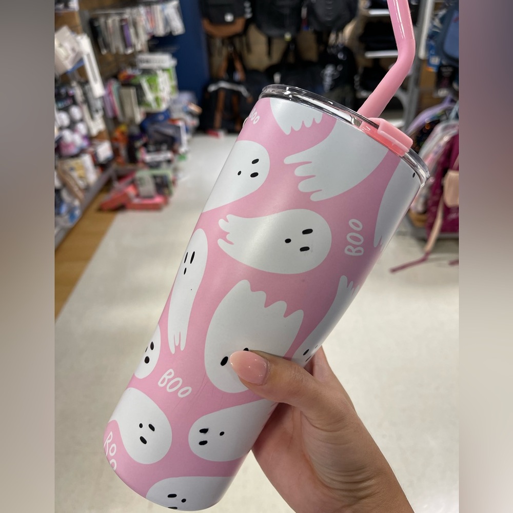 Pink Ghost Tumbler